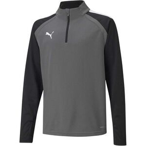 Puma Childrens/Kids TeamLIGA Quarter Zip Fleece Top / Gray